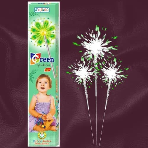 10cm green sparklers
