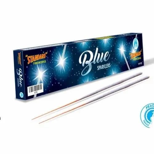 10 cm blue sparklers